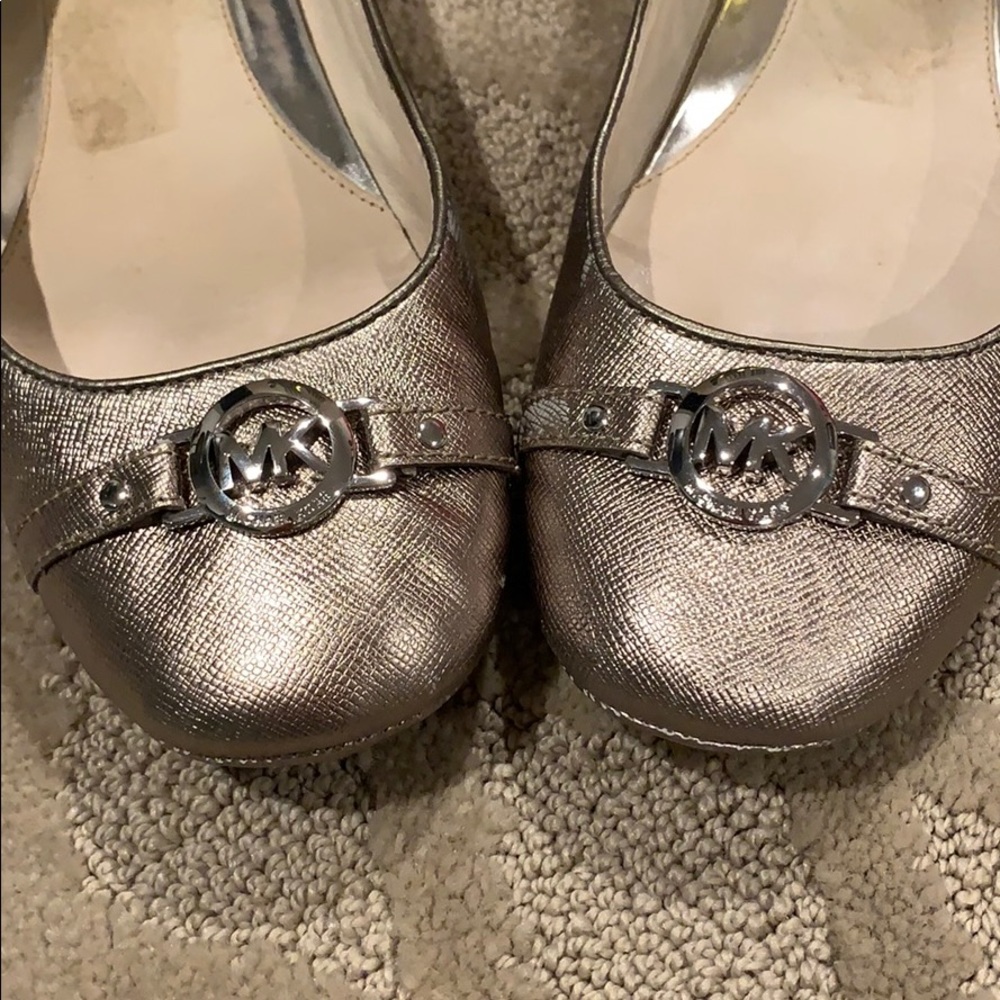 Pewter Michael Kors flats